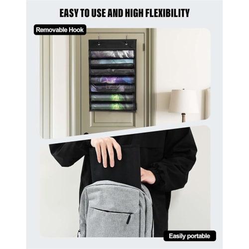 Playmat Case, Card Game Storage Mat, Dustproof, Hanging, Large Capacity, Portable, Wall Pocket