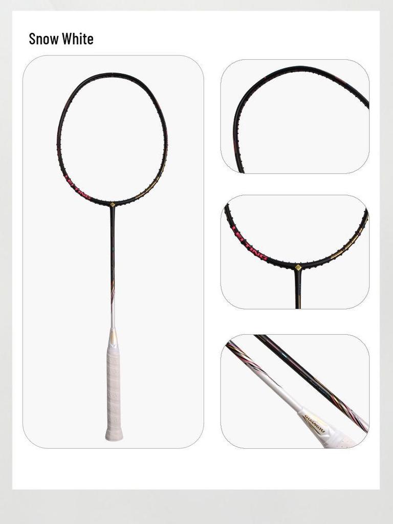 Thunder 80 Professional Adult Badminton Racket - Ultra-light Carbon Fiber 5U Racket
