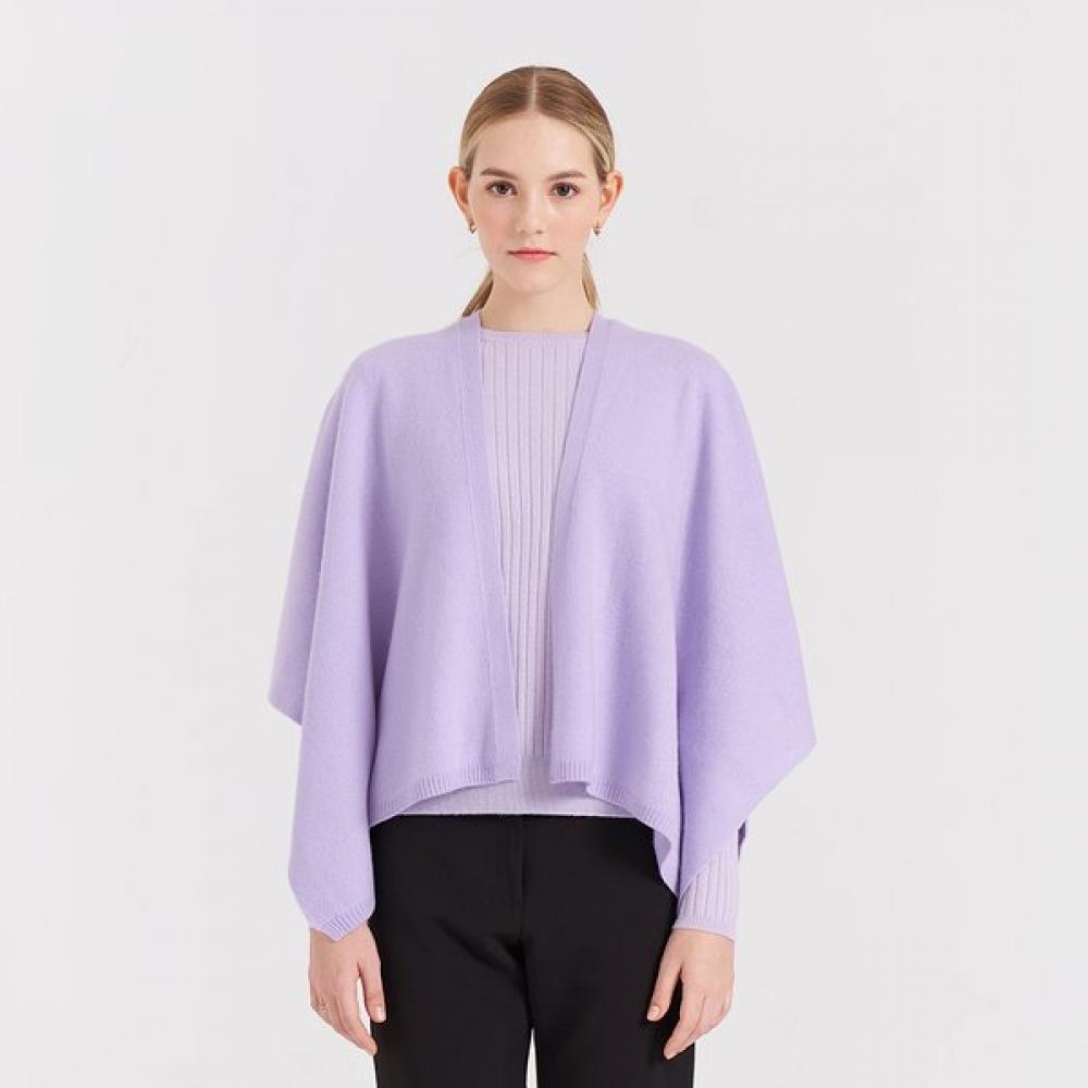Dal Cashmere Rib Knit Pullover Lavender