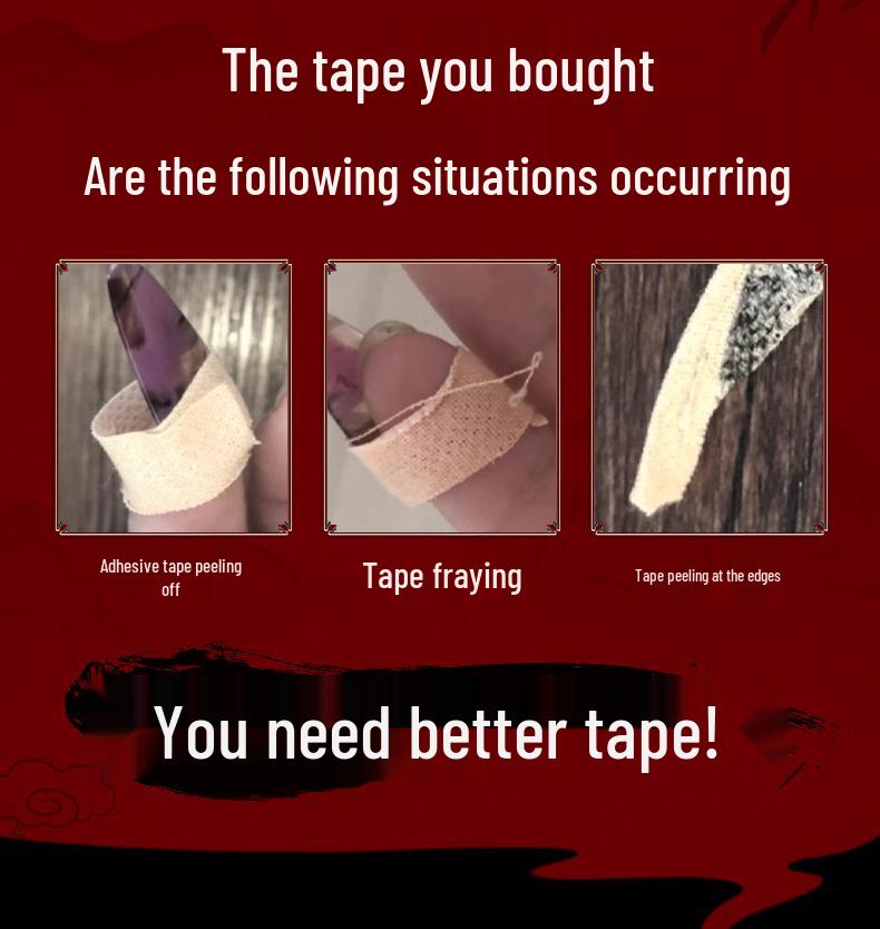 Professional Breathable Adhesive Tape for Guzheng and Pipa Fingernails - Kid-Friendly for Performance Use