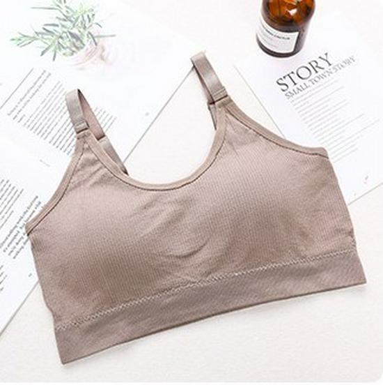 Plus Size Sports Bra with Adjustable Straps, Built-in Pads, and Beautiful Back Design