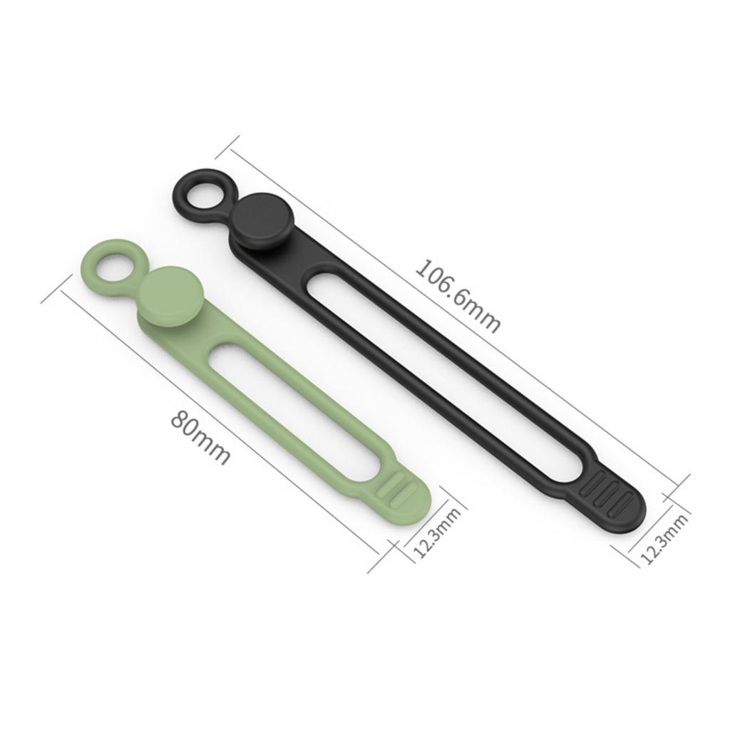 Silicone Cable Tie,Reusable Cable Straps,Cord Tie,Cable Cord Wire Organizers for Kitchen Office School Travel