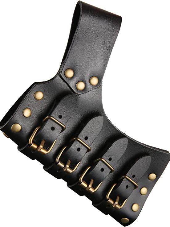 Medieval Renaissance Adjustable Leather Sword Scabbard & Belt Costume Accessory
