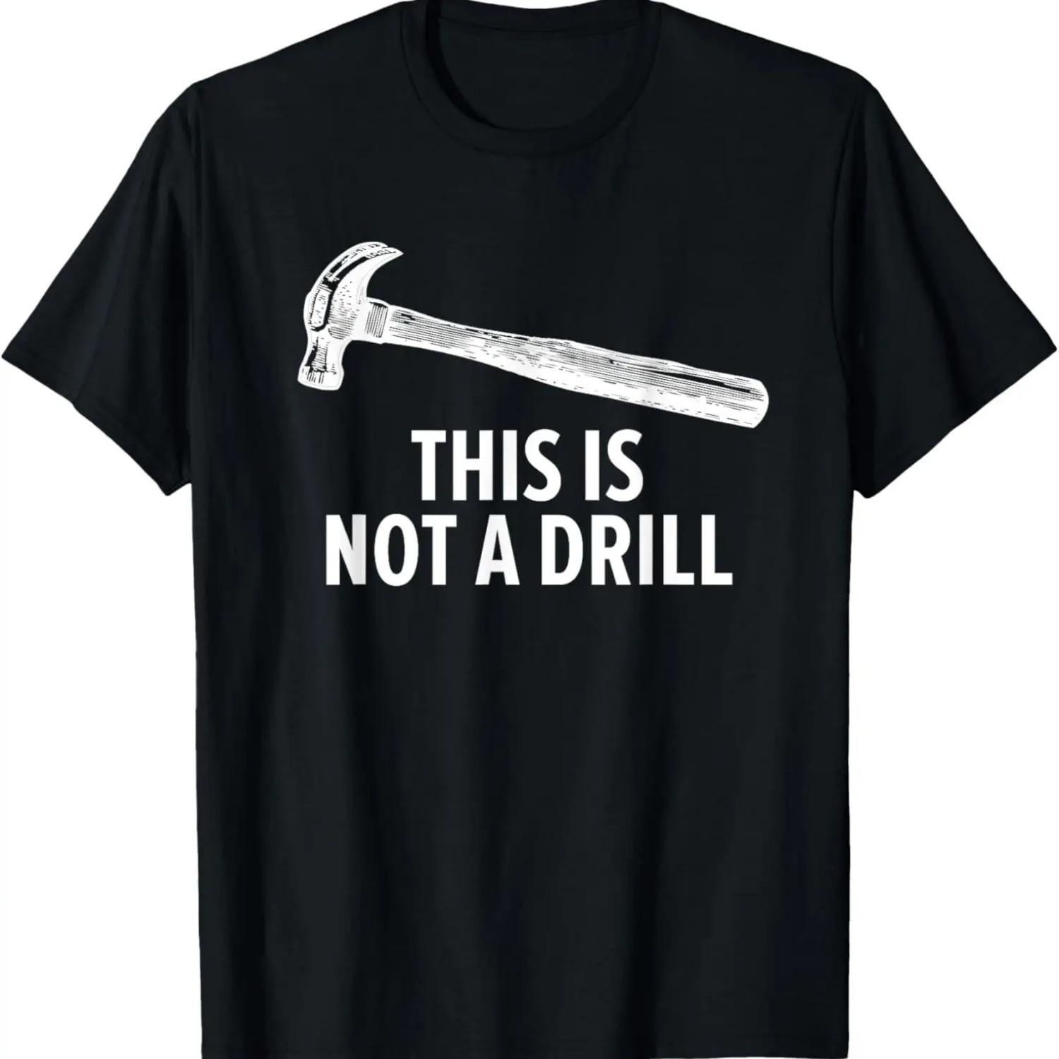 

Woodwork Carpenter Shirt This Is Not a Drill Woodworker Dad T-Shirt XXXXXL чёрный