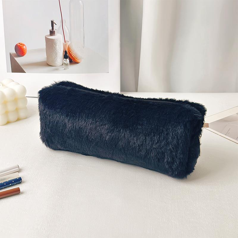 Plush Makeup Bag Pencil Case Cute Pen Box Large Capacity For Girls Storage Bag Student School Office Supplies Stationery