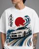 Japanese Wave Racing Car Graphic Tee – Vintage JDM Street Style Shirt