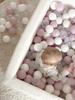 Foam playground with pool 90x30 Boucle White 200 balls: white, light mint, light pink, beige