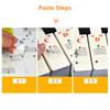 Colourful Transparent Piano Keyboards Sticker Removable Piano Stickers 49/61/76/88 Key Stave Note Sticker Symbol for Beginners