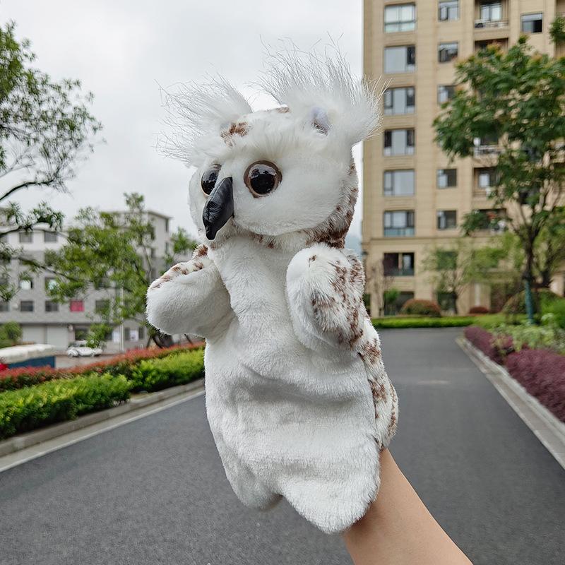 

owl puppet kawaii cartoon animal owl bird plush hand puppet baby bedtime story christmas gift holiday gift