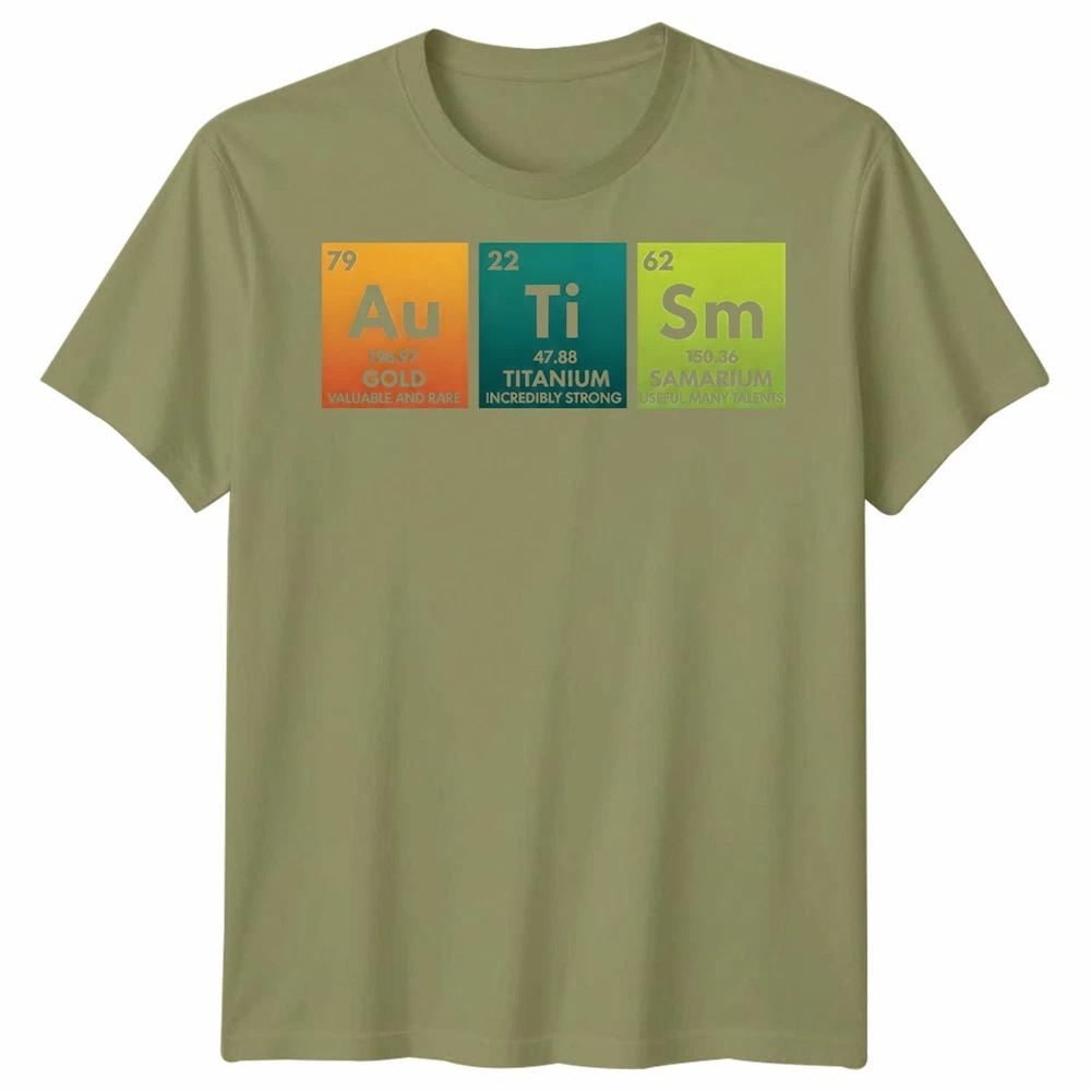 Autismus Bewusstsein Unisex Lustiges Autismus Periodensystem T-Shirt