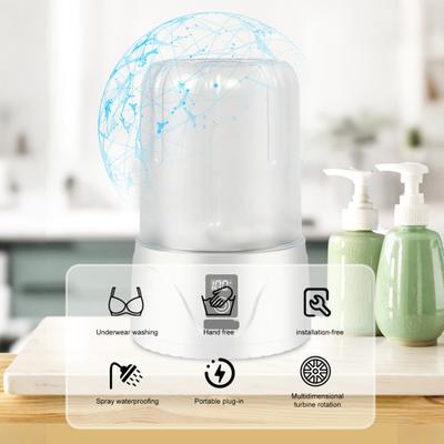 Μίνι Πλυντήριο Ρούχων Χωρητικότητας 1.1L Ασύρματο Επαναφορτιζόμενο Εσωρούχων Βρεφικών Ρούχων Καλτσών Σλιπ Πλυντήριο Φορητή Συσκευή Πλυσίματος Ρούχων