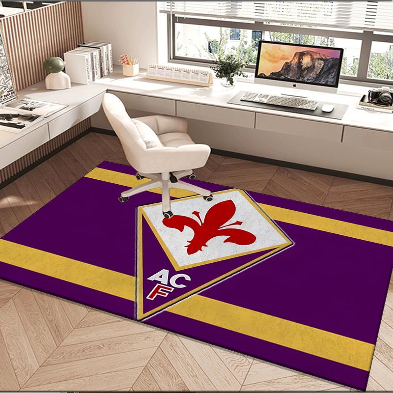 1PC rug Fiorentina Football Crest Carpet, Chair Rug,Area Rug for Office Bedroom living rooms bedroom, Doormat decor Christmas fan gifts