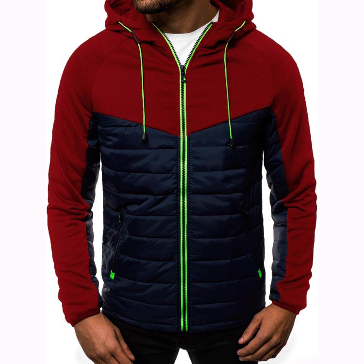 2026 Autumn Winter Print Winter Warm Sport Jackets Male Splice Color Man Zipper Mens Fitness Coats Yasheng