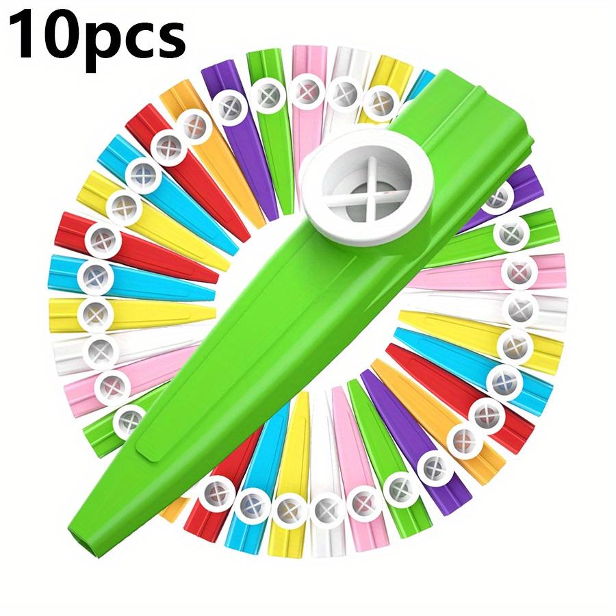 5/10/20pcs 10cm Plastic Kazoos with Reeds Multicolor Party Favors for Events Durable Assorted Colors Birthday Gift JXB