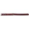 Bracelet Montre - MY-MONTRE - 20mm - Rouge Vin - Attache Acier Inoxydable Satinée - Longueur 265/300mm