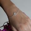 Om Silver Bracelet, 925 Sterling Silver Handmade Jewelry, Spiritual Jewelry, Women Bracelet, Gift For Her