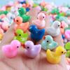 Resin Mini Ducklings 10/50 Pcs Pack, Flower Pot/Miniature Garden Decoration, Cake Decoration, Handicraft Materials