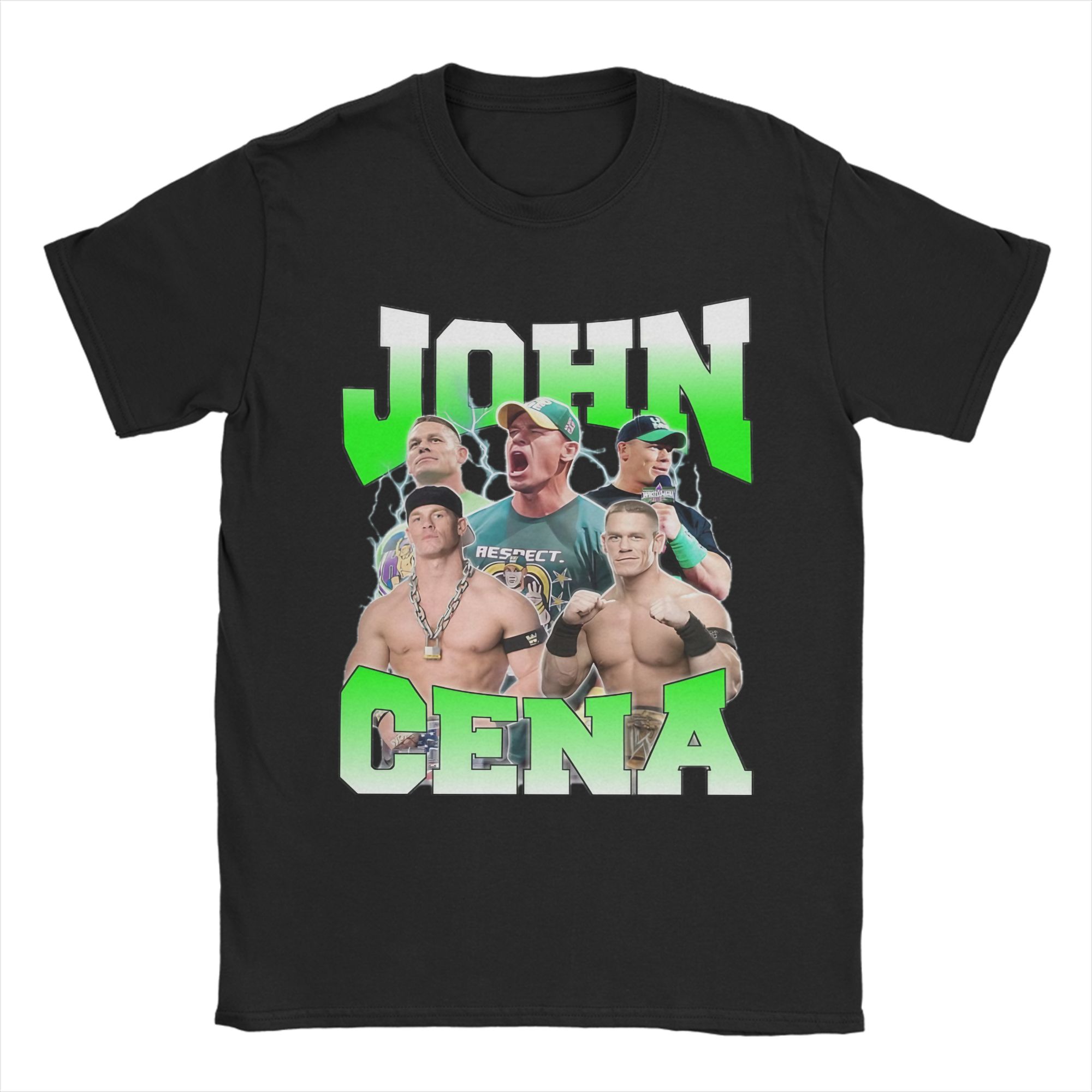

Fashion Johns Cenas Bootleg T Shirt For Unisex 100% Cotton T-shirts Short Sleeve Clothing M