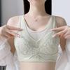 Underwear Women's Summer Thin Full Cup Bra with Side Breasts and Anti sagging Large Size push up Bra