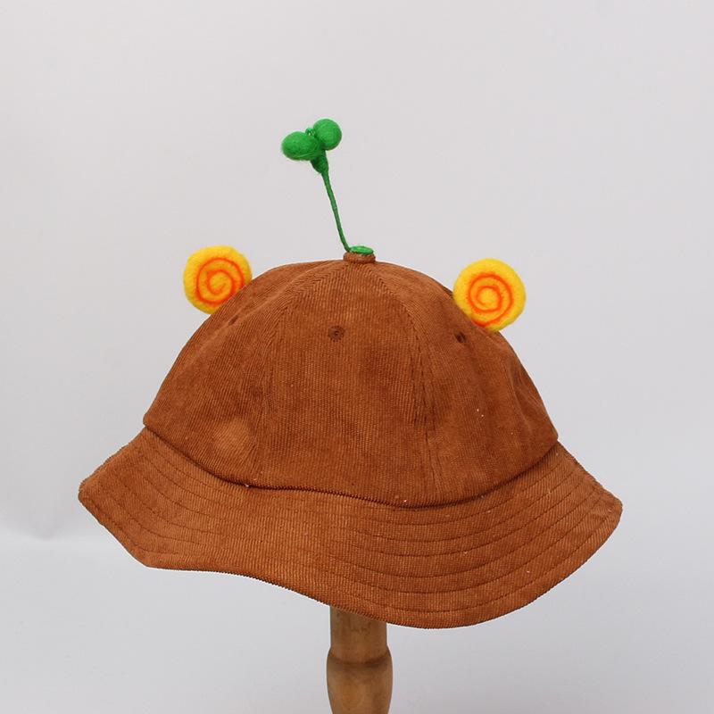 Baby bucket hat parent-child sunscreen bean tooth rabbit small yellow hat kawaii children sunscreen