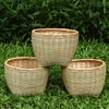 Bamboo Woven Large Winnowing and Rice Washing Basket - Multi-Purpose Storage and Farmer's Celebration Basket