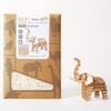 Tsukurun 3D Wood Puzzle TG203 Elephant Instructions Desu® (Japanese Included)