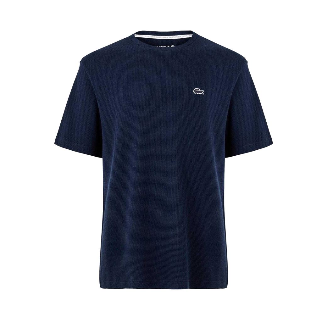 Lacoste Mens Waffle Cotton Blend T-Shirt
