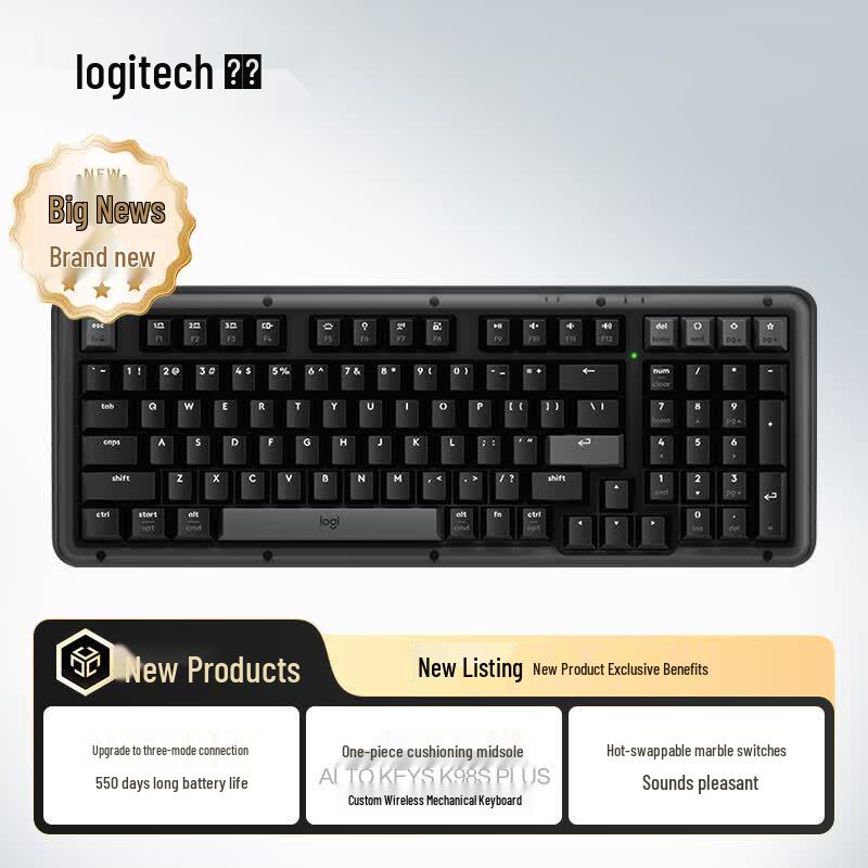 Logitech G ALTO KEYS K98S PLUS Custom Wireless Mechanical Keyboard