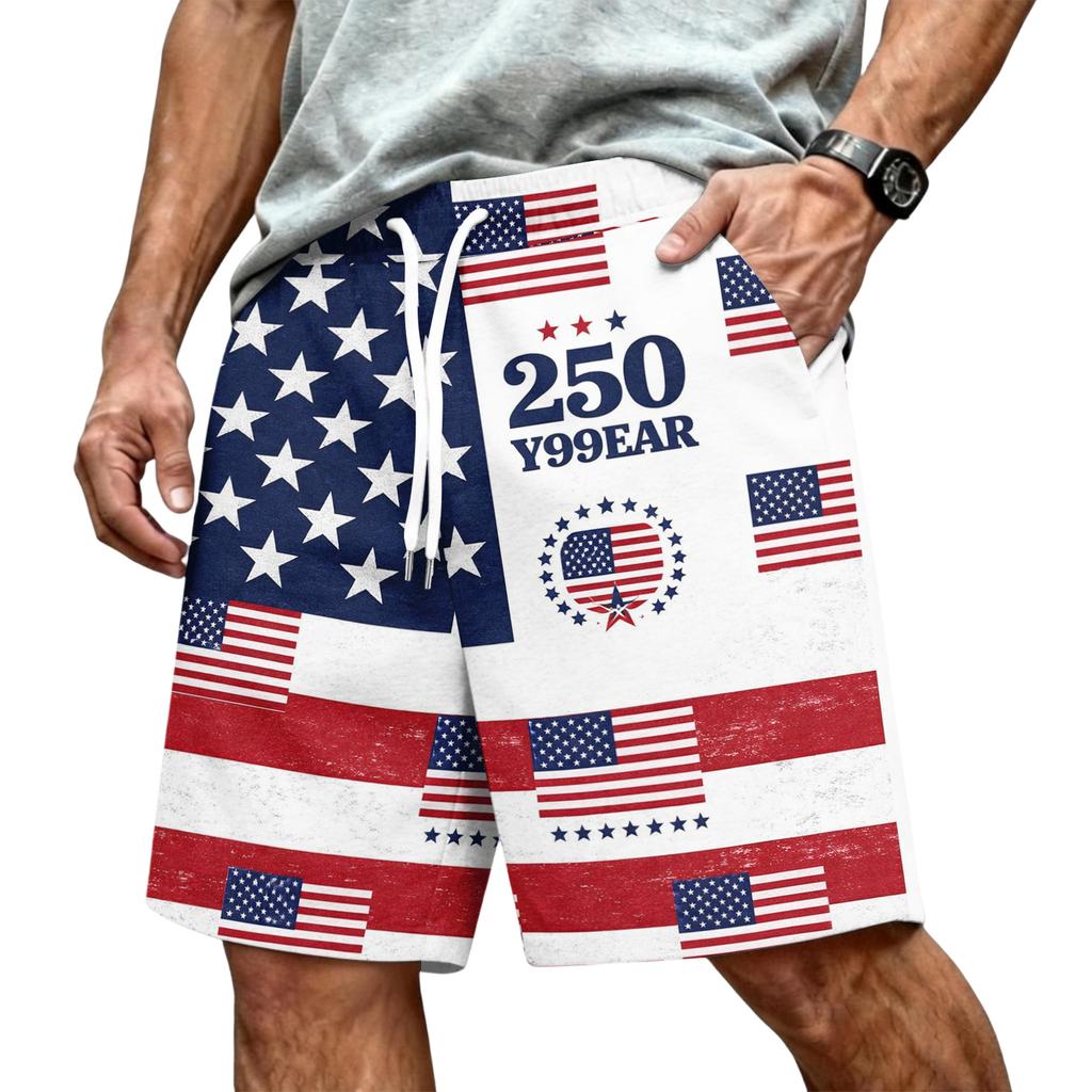 Men's Casual Drawstring Waist Shorts Lightweight Comfortable Fit Elastic Waistband Beachwear Summer Activewear