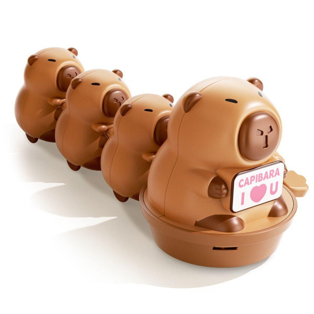 Plastic Capibara Wind Up Doll Cartoon Swing Crawling Toy Capybara Clockwork Toy  Interactive Toy