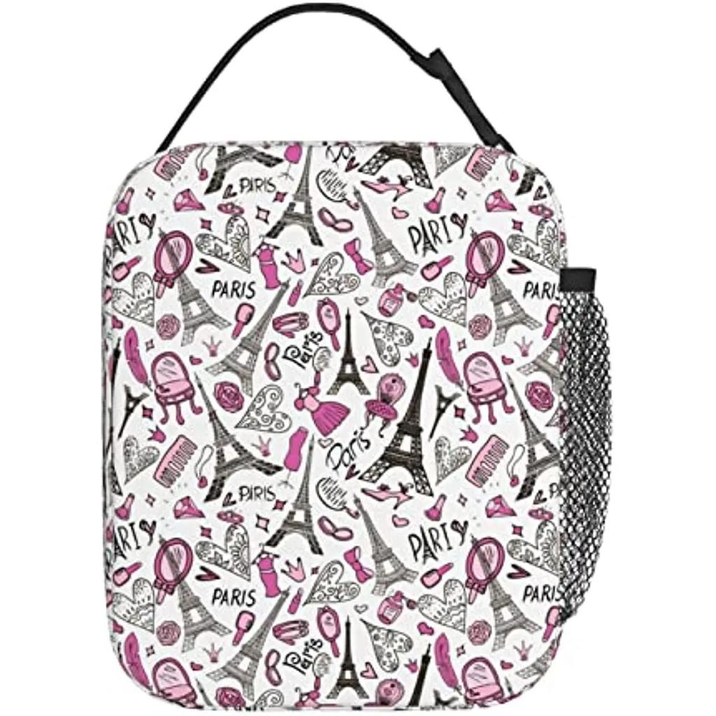 Lunch Bags  Eiffel Tower Lunch Box for Men Women Insulated Reusable Portable Lunch Tote Adults Lunch Bag for Office