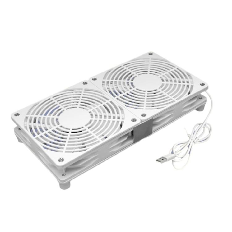 Router Cooling Fan PC Coolers TV Box Wireless Quiet 5V USB Power 120mm Fan Protective Net for Router Modem TV Box