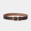 Meier Pure copper buckle handmade genuine leather belt female first layer cowhide casualeasiest for match women's belt