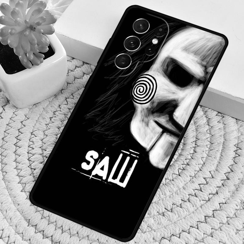 Jigsaw Saw Horror Silicone Phone Case For Samsung Galaxy note 10 pro S26 S25 S24 S23 S22 S21 Plus S25Ultra Capa Cover