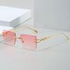 Chic Frameless Square Sunglasses: Stylish, Edgy Fashion for Street Style