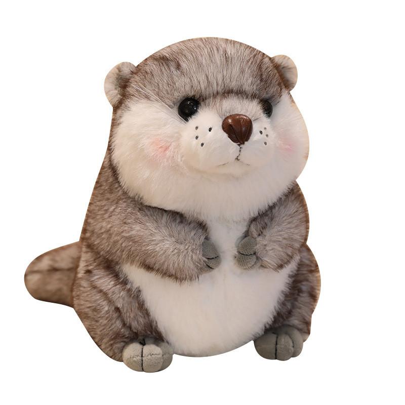 Stoffotter Plüschtier mit kreativer Form für das Schlaf- und Spielzimmer von Kindern