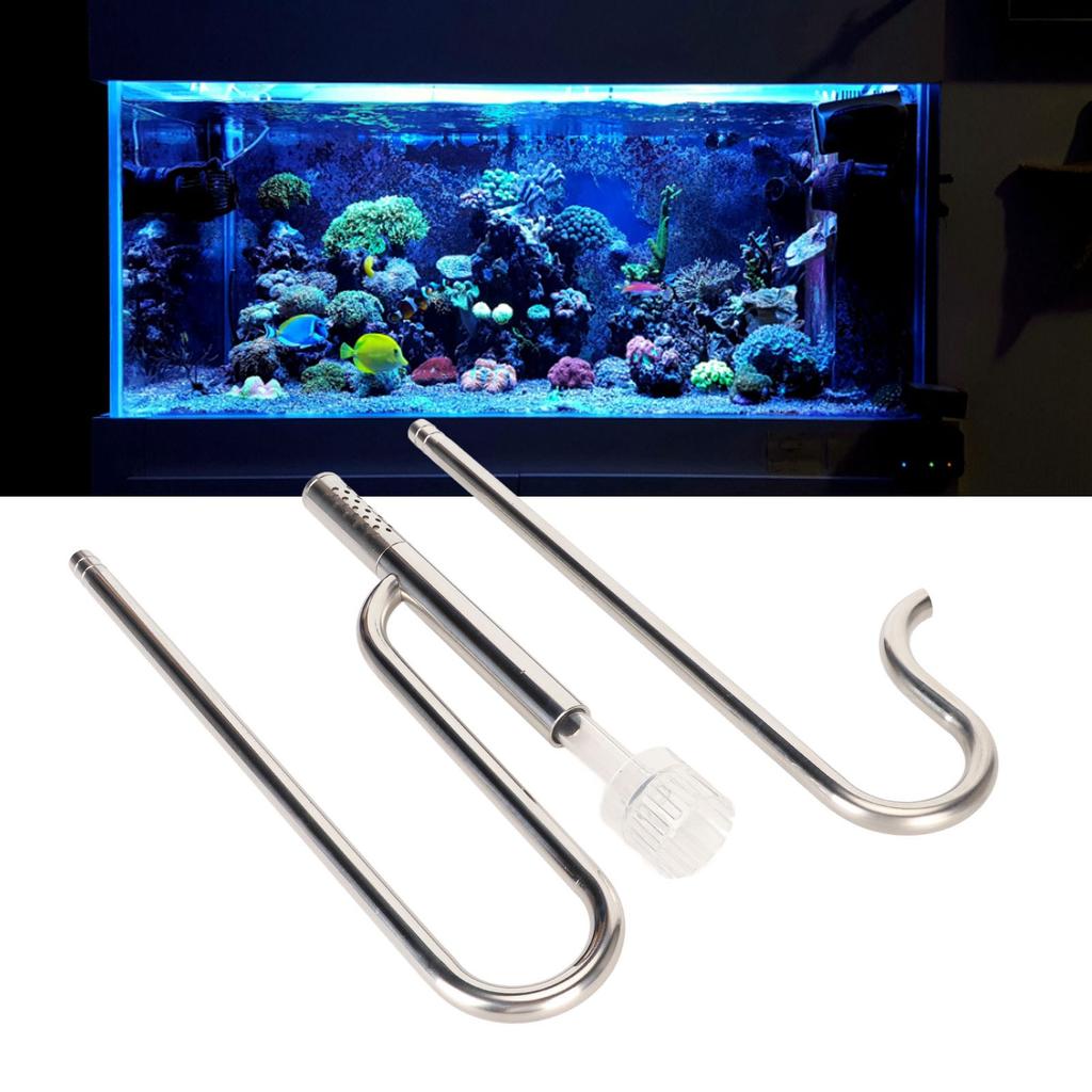 In  Out  Pipe Set   304 Stainless Steel Fish     Pipe with   Skimmer for Aquarium Filter