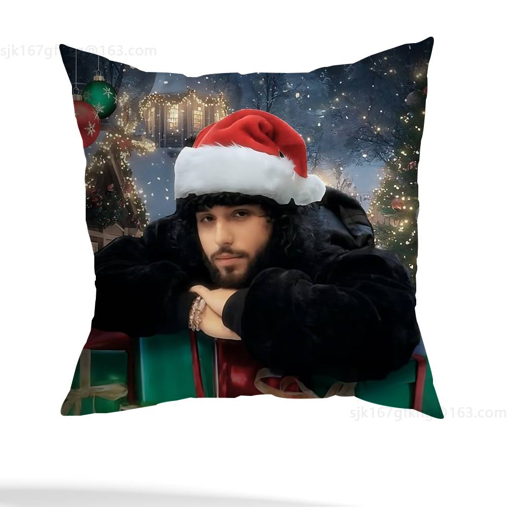 Rapper O-Odetari Kissenbezug Sofa Wohnzimmer Schlafzimmer Kopfteil Rückenlehne Kissen Quadratisches Kissen Nickerchenzeit 12x12Inch