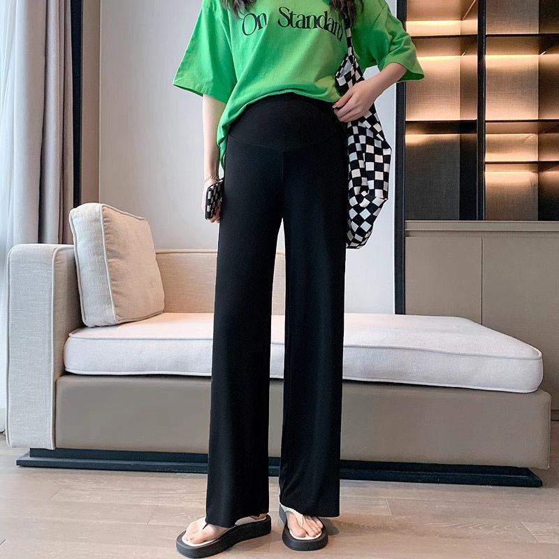 

Maternity Ice Silk Wide-Leg Pants - Summer 2026 New Style, Comfortable Fit, Plus Size One Size [Suitable for 80-110 lbs] чорний