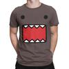 Domo Kun Puppengesicht T-Shirts Herren Baumwolle Verrückte T-Shirts Rundhals T-Shirt Kurzarm Tops Erwachsene