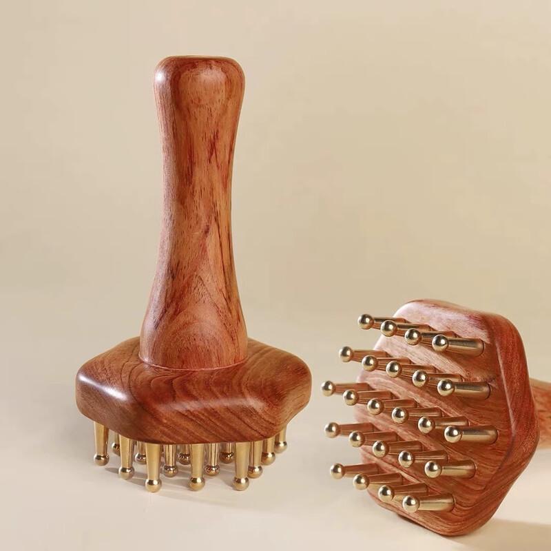 Lyzhiyuan Brass Meridian Guasha Massage Brush