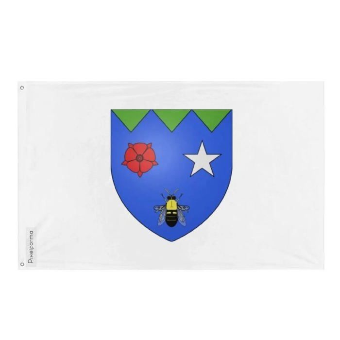 Drapeau - Sainte-Rose-du-Nord - 64 X 96 Cm - Polyester - Impression Recto/verso - Œillets En Fer