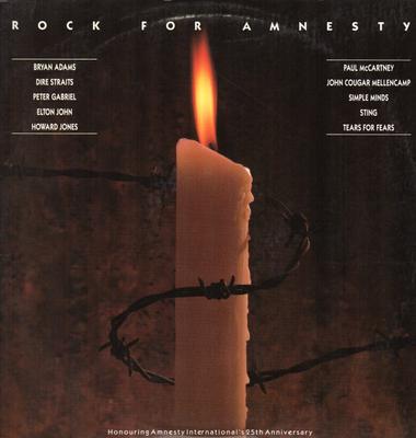 LP Record VARIOUS  Rock For Amnesty 422830617 MERCURY 1986 US Pop Used