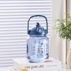 New Submarine Tons Barrel Tongqu Students Plastic Cups Straw Cups 1200ml Large-capacity Outdoor Portable Kettle.