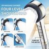 One-Key Stop Water Shower Head 4 Modes Massage Shower Head  Bathroom Accessories