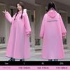 Women's Long Raincoat 2025 New Model Set Full-Body Storm-Proof Rain Poncho for Electric Scooters and Bicycles, Single-Person Adult Raincoat