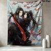 Grandmaster Demonic Cultivation Wall Tapestry Aesthetic Wall Hanging Printed Fabric Blanket Decorative Tapestries for Bedroom Living Room Home Decor