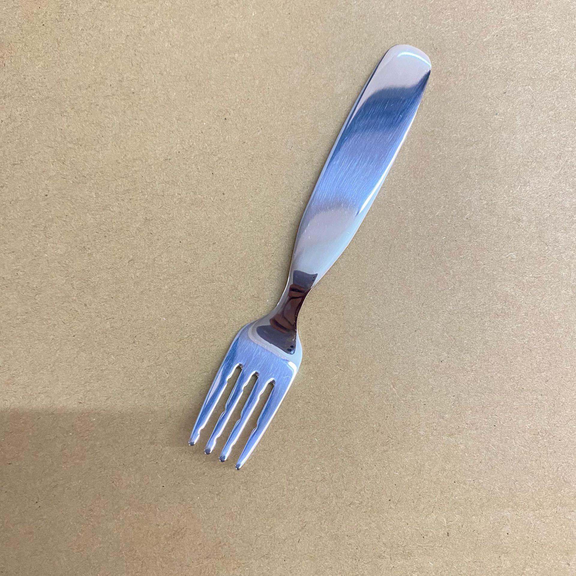 

Children s spoon and fork set 316 stainless steel tableware anti-drop baby training feeding complementary food portable fork and spoon