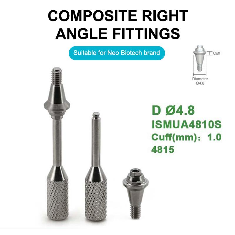 1Pcs Dental Multi Unit Prosthetic Screw Rustproof Titanium Straight Abutment for Neo Biotech Implant Treatment Use