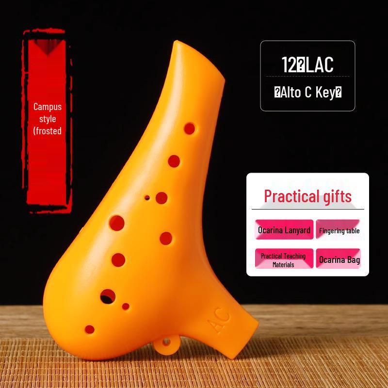 12-Hole Alto AC Ocarina: Stylish Beginner Instrument for Students